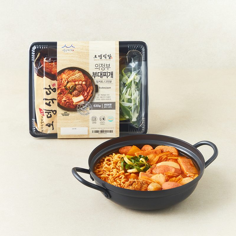 [로켓프레시] 오뎅식당 의정부 부대찌개 밀키트 2인분, 630g, 1개