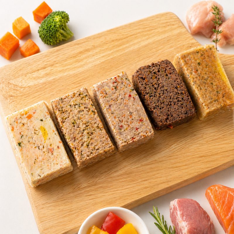 도기머기 강아지 테린 화식 자연식 사료토핑 닭 오리 돼지 말고기 연어, 