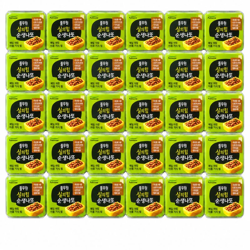 풀무원 생산직송 매일아침 순생나또(2팩x15개) 총 30팩