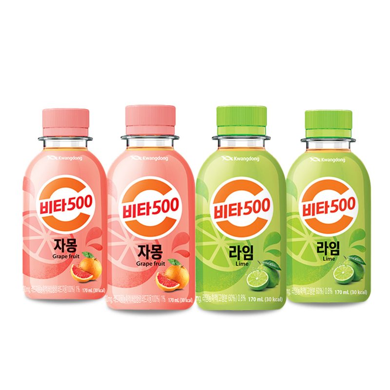 [광동직영] 광동 비타500 라임 170ml 24pet + 자몽 170m