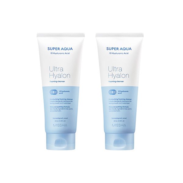 [2입기획] 미샤 수퍼 아쿠아 울트라 히알론 클렌징 폼, 200ml, 2