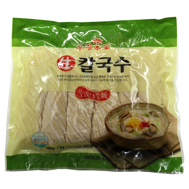 우정본가 생칼국수 1kg 6인분, 1개, 1kg