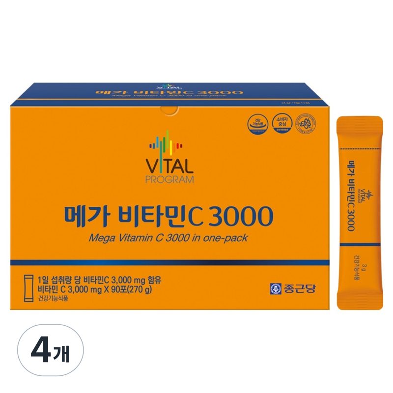 바이탈프로그램 종근당 바이탈 프로그램 메가비타민C 3000 90p, 27