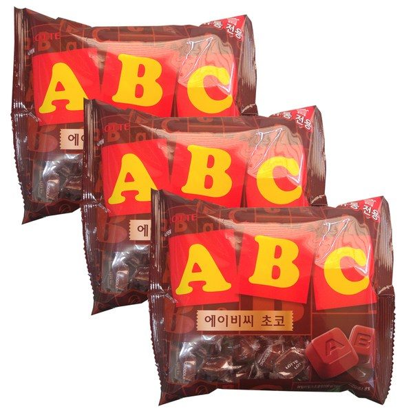 롯데웰푸드 ABC 초콜릿, 200g, 3개