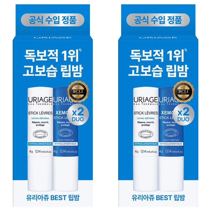 유리아쥬 스틱레브르 립밤 4g 듀오, 2개, 립밤 오리지널 + 립밤 제모
