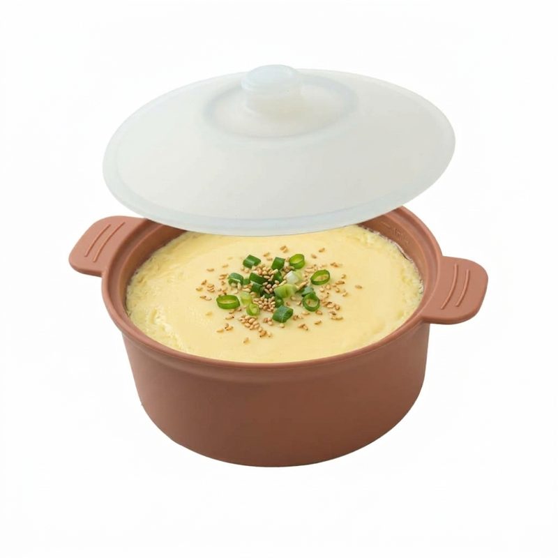 소노리떼 국산 실리콘계란찜기 전자레인지용 냄비, 피치베이지, 1개