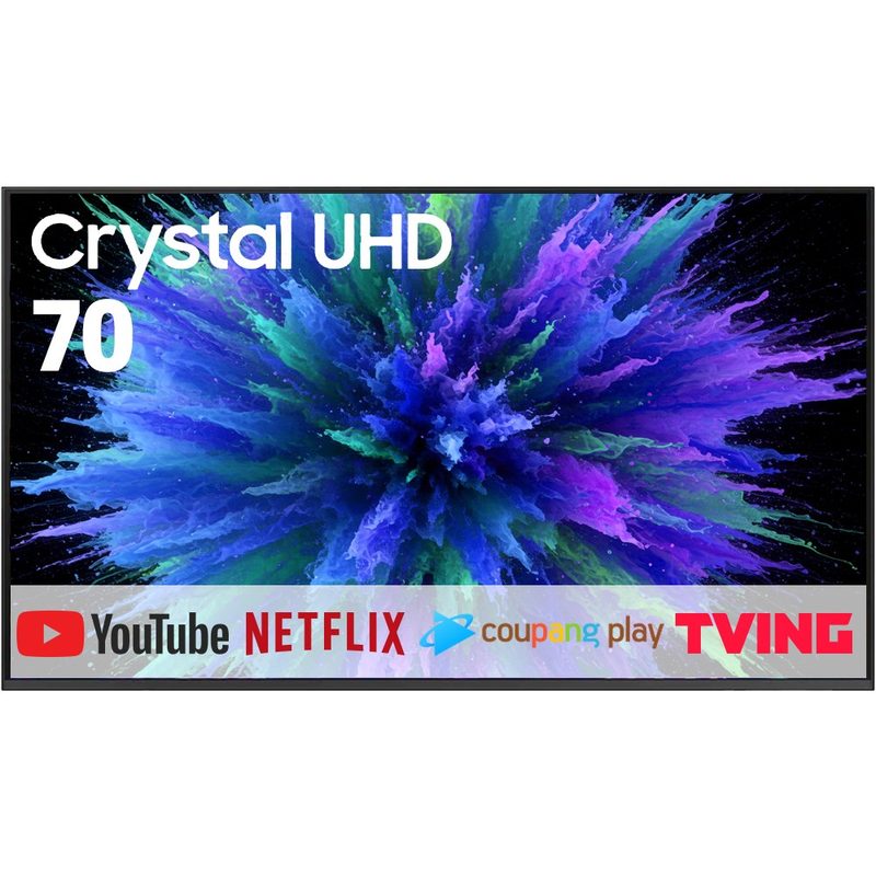 삼성 70인치 최신형 크리스탈 4K UHD 스마트TV, 70인치, 스마트