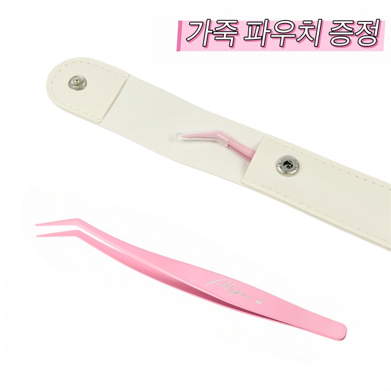 아토포스 노글루 속눈썹 전용 트위저 핀셋 족집게 점착 방지 코팅 PU 가