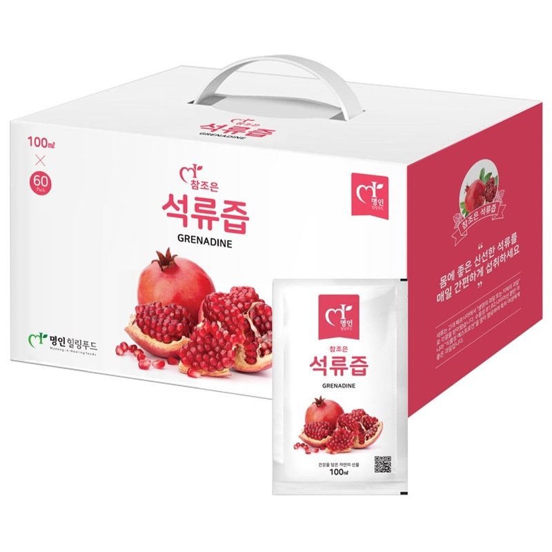 진한맛이 느껴지는 100% 참조은 석류즙 100ml, 100ml, 120