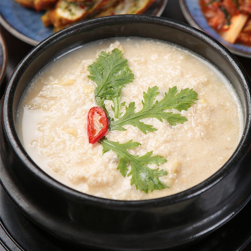 [파주장단콩] 통째로 갈은 맷돌 비지찌개 (순한맛) / 정말 맛있게 만들