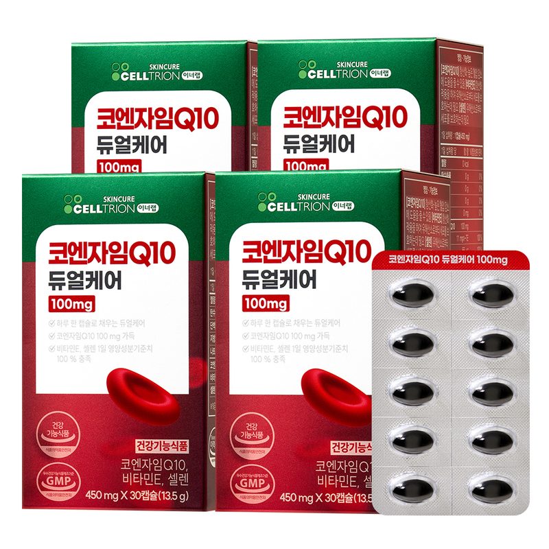 이너랩 코엔자임Q10 듀얼케어 100mg, 30정, 4개
