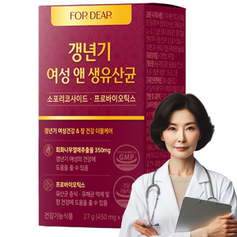 갱년기유산균 yt1 식약청 인증 메노락토프리미엄 갱년기 여성앤 생유산균 