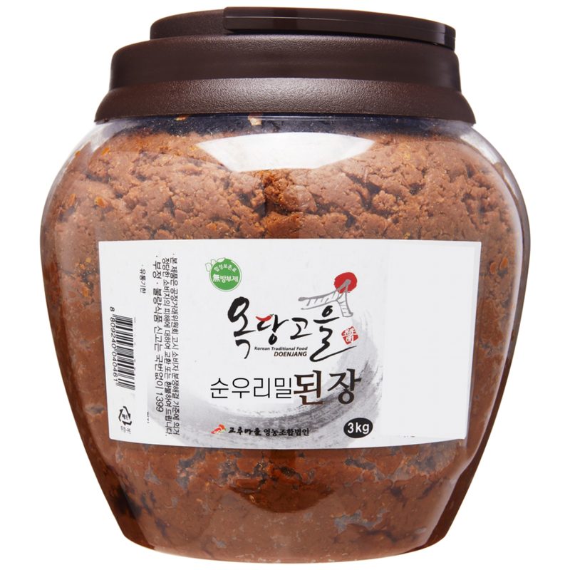 [국산된장] 옥당고을 순우리밀로 만든 된장, 3kg, 1개