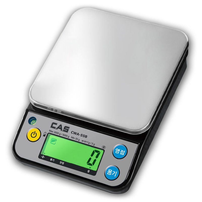 카스 디지털 주방저울, 5kg, 혼합색상, CWA-55B