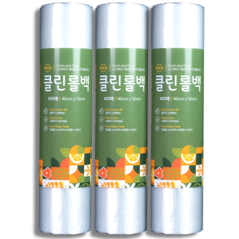 클린롤백 40 x 50 cm, 특특대(XXL) 이상, 400개입, 3개