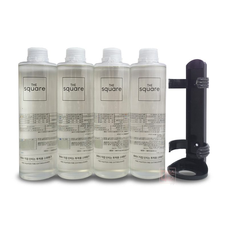 국산 투척용소화기 600ml X 4개 셋트 거치대포함 무료배송, 4개, 