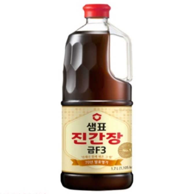 샘표 진간장 금F3 1.7L 2개 + 금F3 860ml 2개, 1.7L,