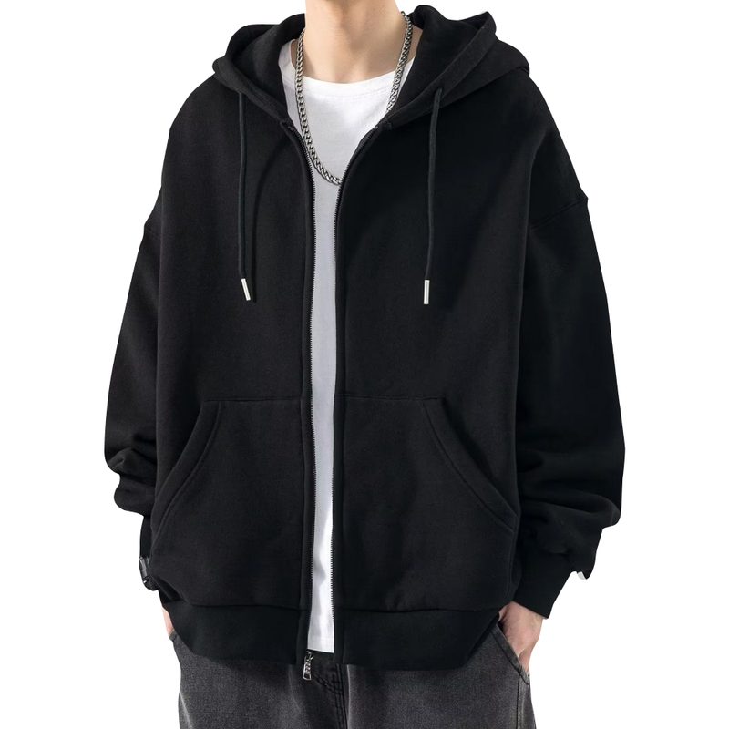 2XL-5XL 비크네 빅사이즈 오버핏 기모 후드집업