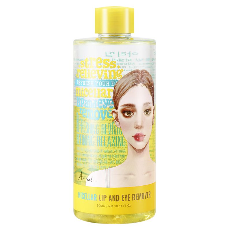 [비건뷰티] 아리얼 릴리빙 미셀라 립 앤 아이 리무버, 300ml, 1개