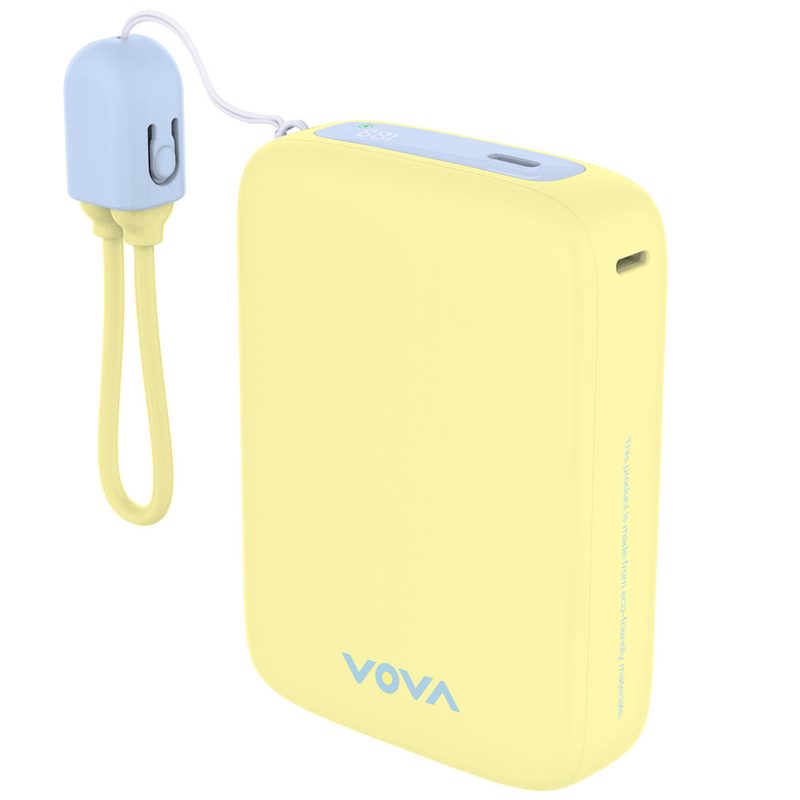 보바 그립 22.5W 고속충전 보조배터리 20000mAh, 옐로우, VA