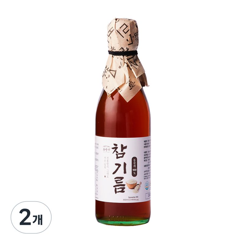 류명가 참기름, 2개, 300ml