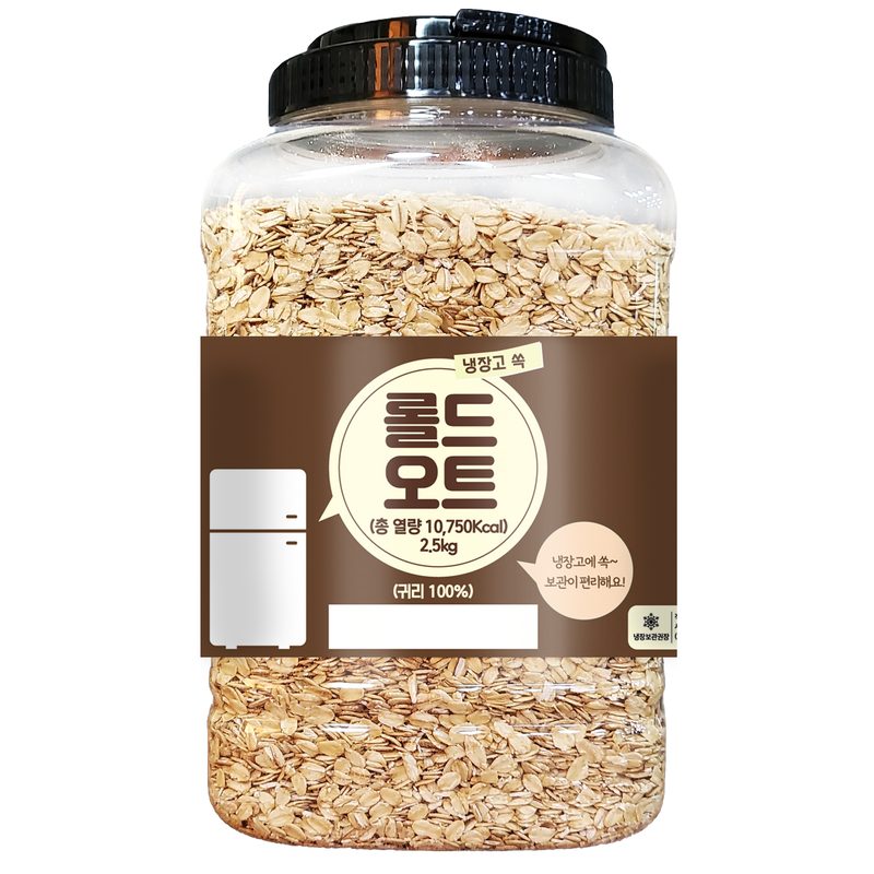 냉장고 쏙 롤드 오트, 2.5kg, 1개