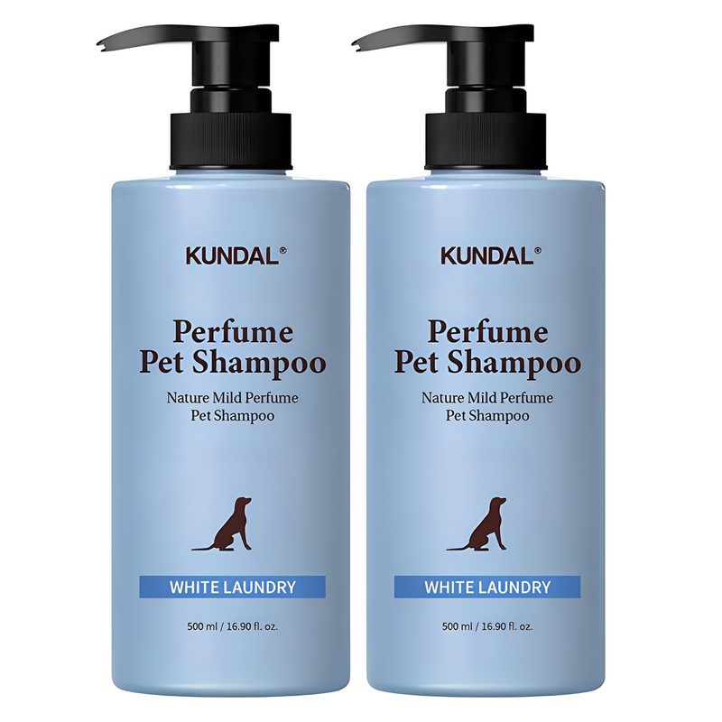 쿤달 네이처 마일드 퍼퓸 애견 샴푸 화이트런더리향, 500ml, 1개입,