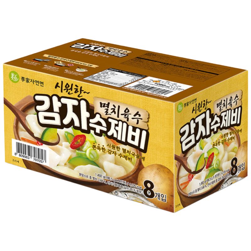 이가자연면 멸치육수 감자 수제비