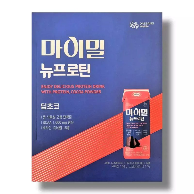 대상 마이밀 뉴프로틴 딥초코 190ml 16팩 1박스WB