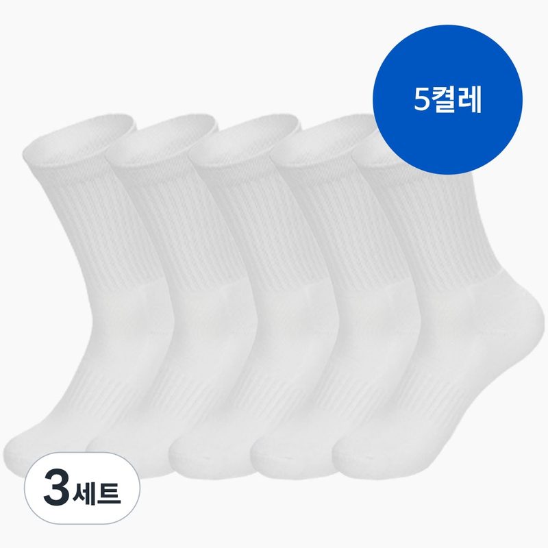 ACAD 더블쿠션 스포츠 양말 남녀공용 러닝 헬스 장목 양말 1세트5켤레