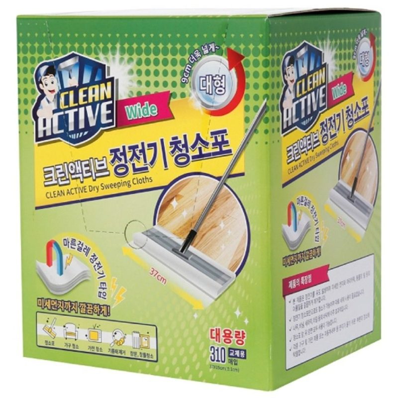 크린액티브 대용량 정전기 청소포 대형 310p