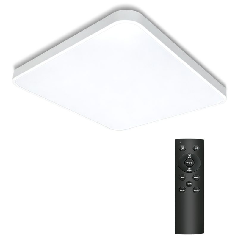 WHAREIDI 밝기조절 DC타입 LED 시스템 방등 60W + 리모컨 