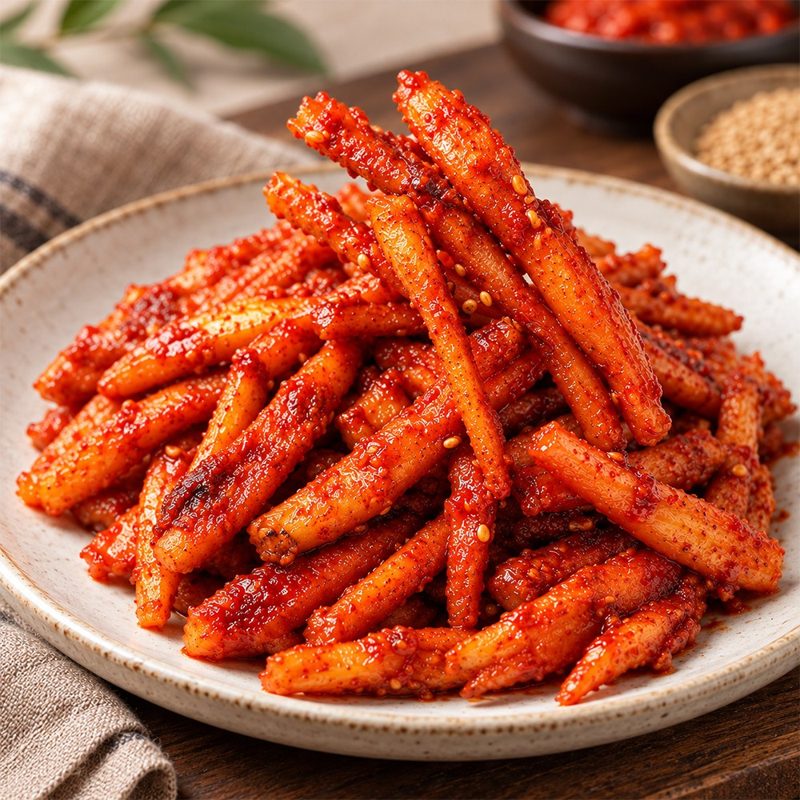 한라산 더덕무침 밥반찬 밑반찬 더덕구이 500g~