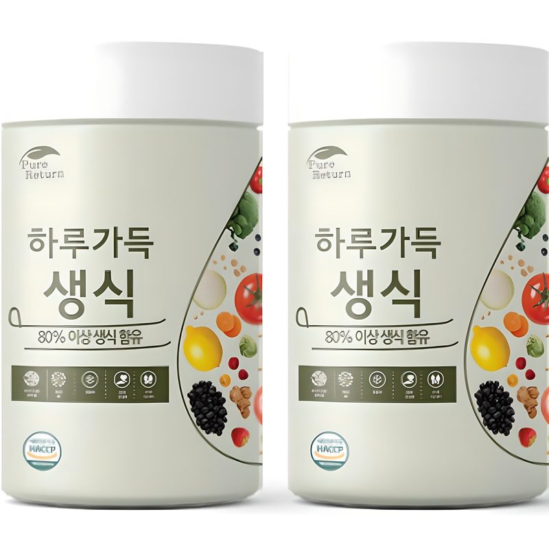 퓨어리턴 하루가득 생식 분말, 840g, 2개