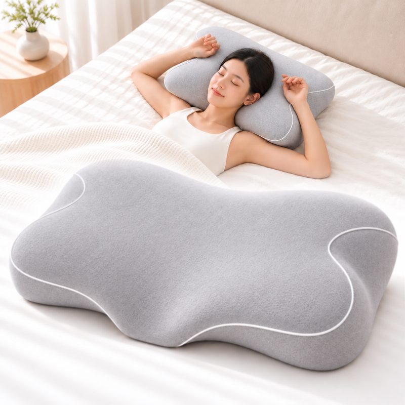 HOMEY NEST 편안한 경추베개 인체공학 설계 다기능 사계절용 초고밀