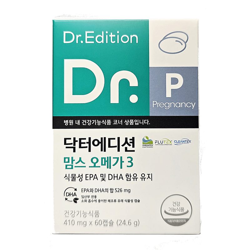 닥터에디션 닥터 맘스 오메가3 1개월분, 60정, 1박스