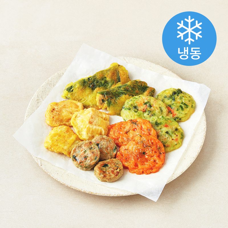 쿡생 5종 모듬전 (냉동), 350g, 1봉