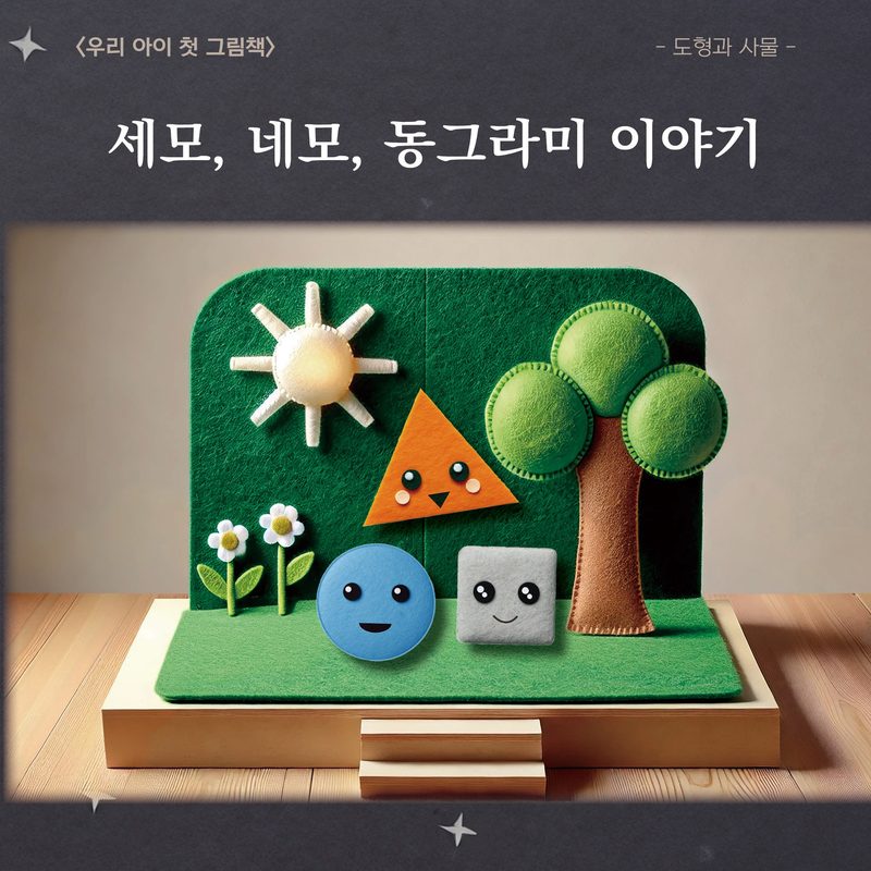 우리 아이 첫 그림책 세모, 네모, 동그라미 이야기 (도형과 사물) - 