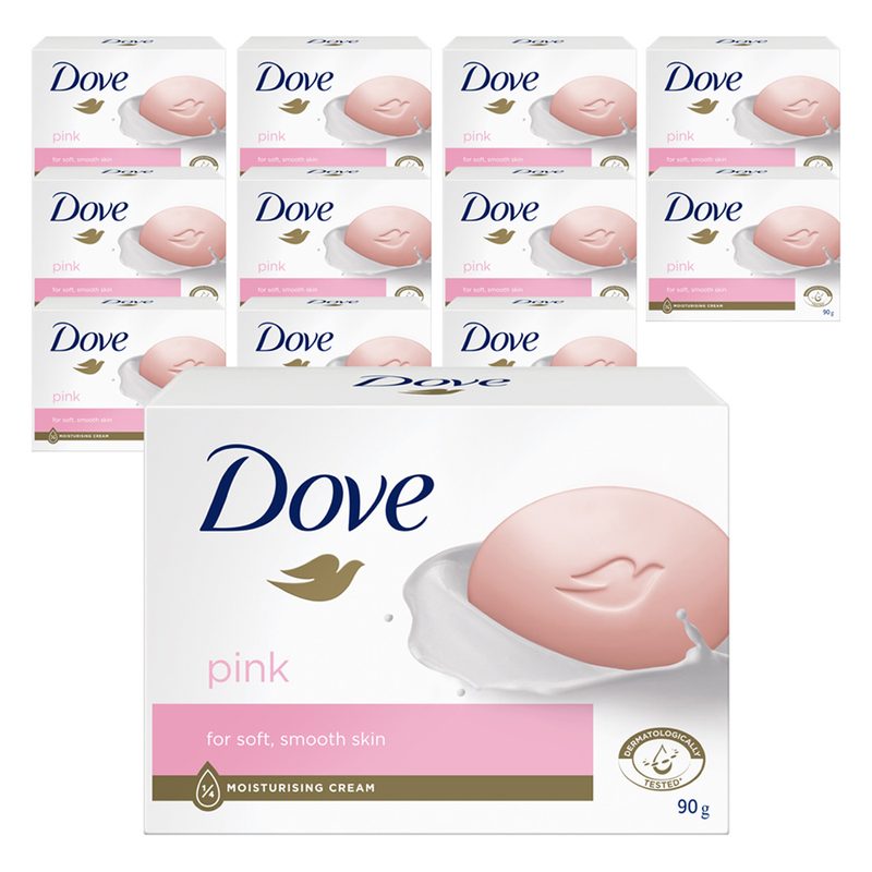 도브 뷰티바 비누 핑크, 90g, 12개입