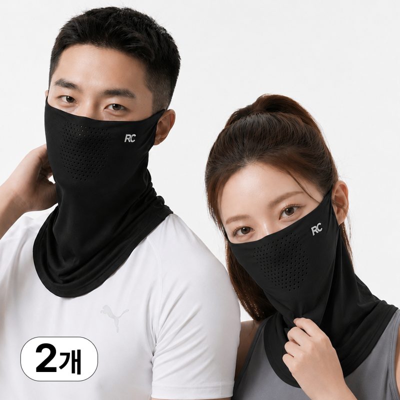 러닝크루 자외선차단 쿨 스포츠 골프 마스크 1+1