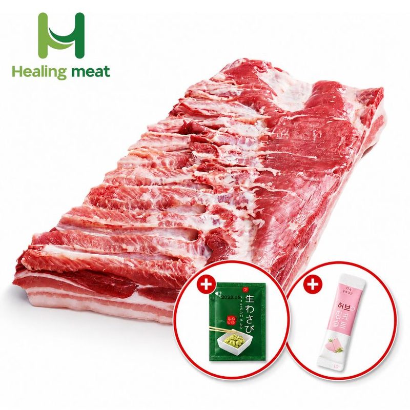 통삼겹살 캠핑용 바베큐 구이용 보쌈용 2kg, 2kg, 1개