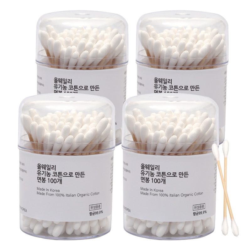 올웨일리 국산 오가닉 면봉 이탈리아 코튼