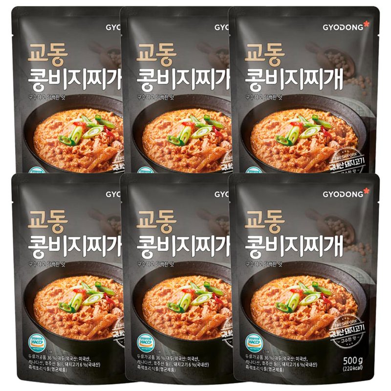 교동 콩비지찌개 500g, 500g, 6개