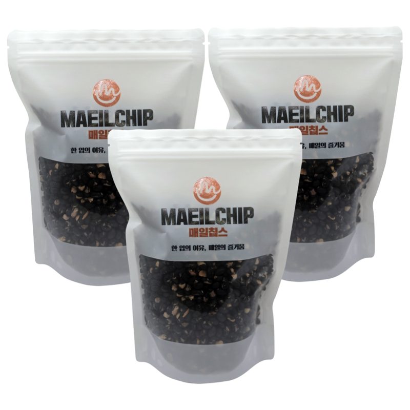 매일칩스 볶은서리태, 3개, 500g