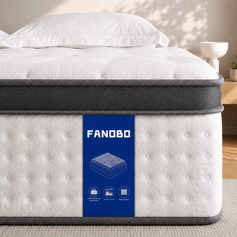 FANOBO 매트리스 포켓스프링 토퍼매트리스 침대 바닥 매트리스, 25c