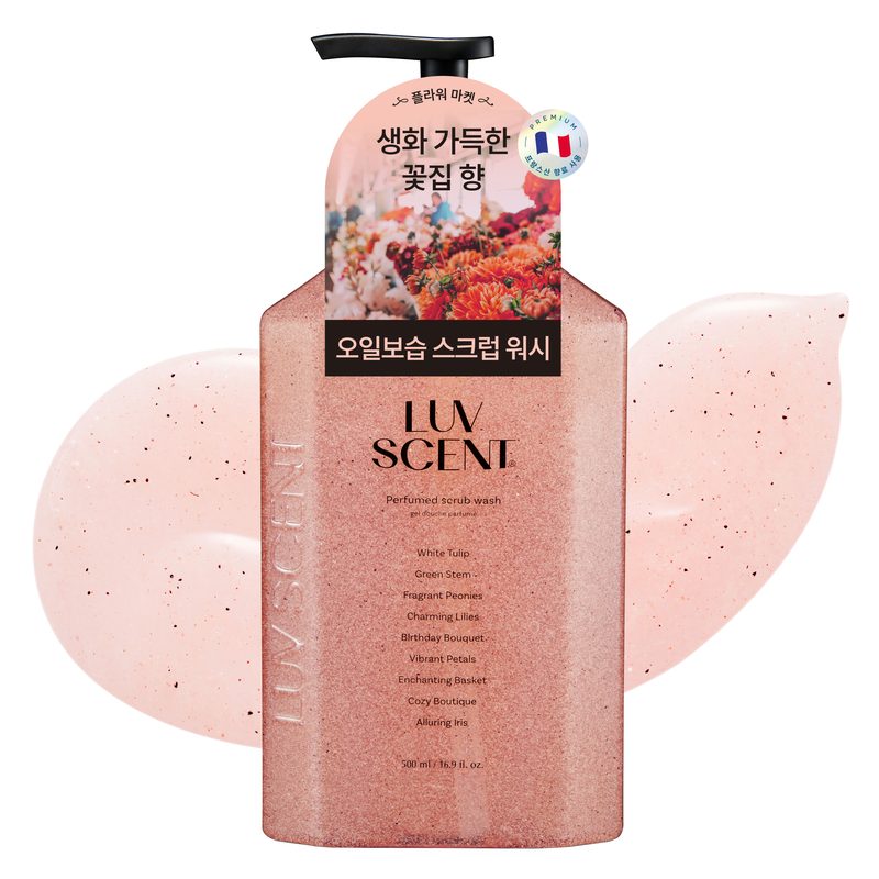 럽센트 바디 스크럽 워시 플라워마켓 화이트튤립향