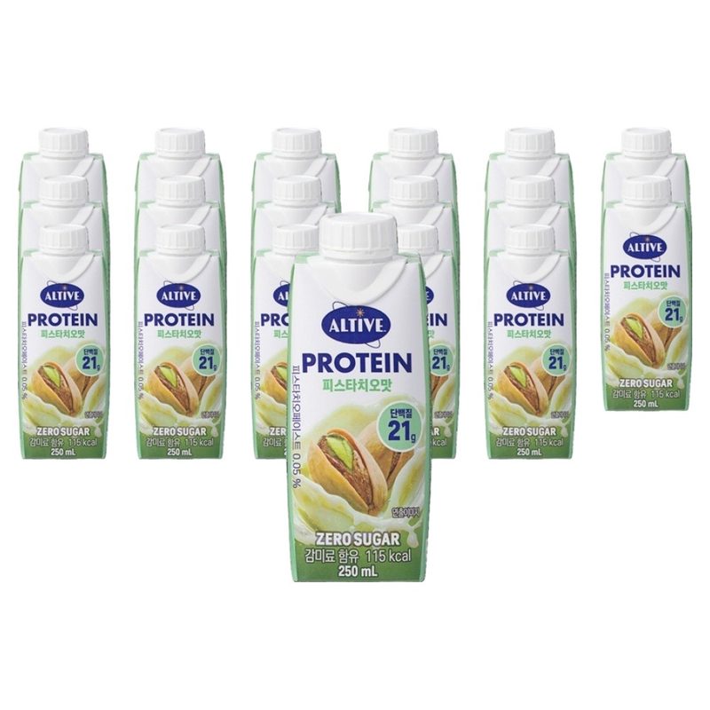 얼티브 프로틴 피스타치오맛, 250ml, 18개