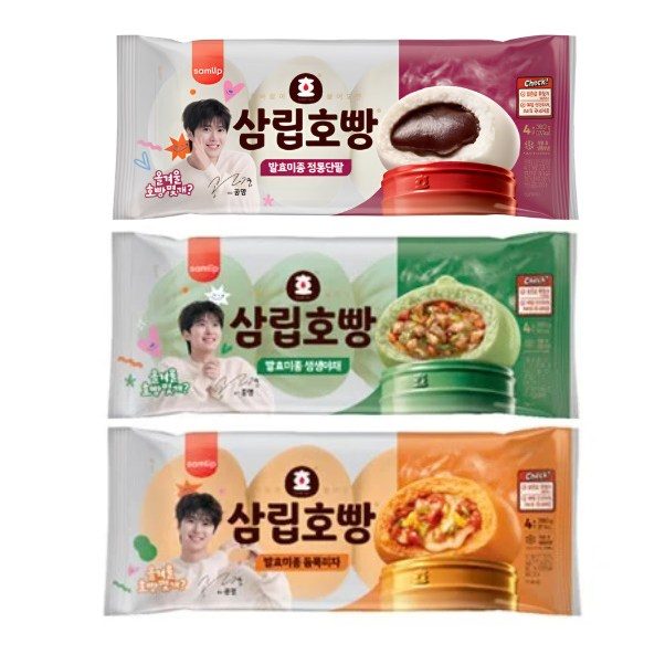 삼립 삼립호빵 정통단팥1봉+야채1봉+피자1봉
